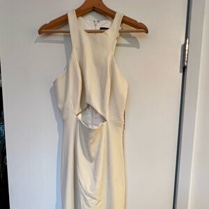 JAYGODFREY Cream Backless Dress